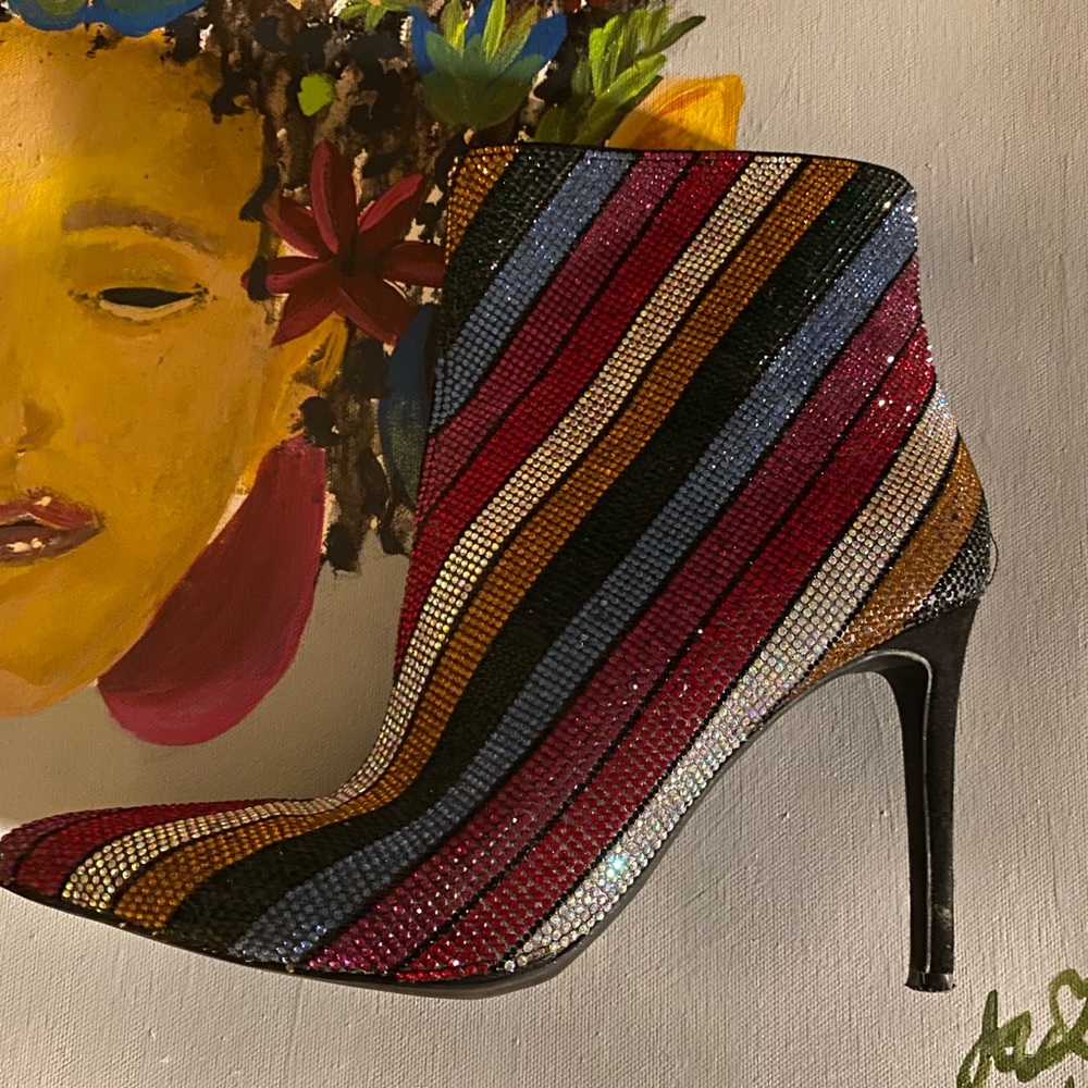 I.N.C. Striped Women's Ankle Boots